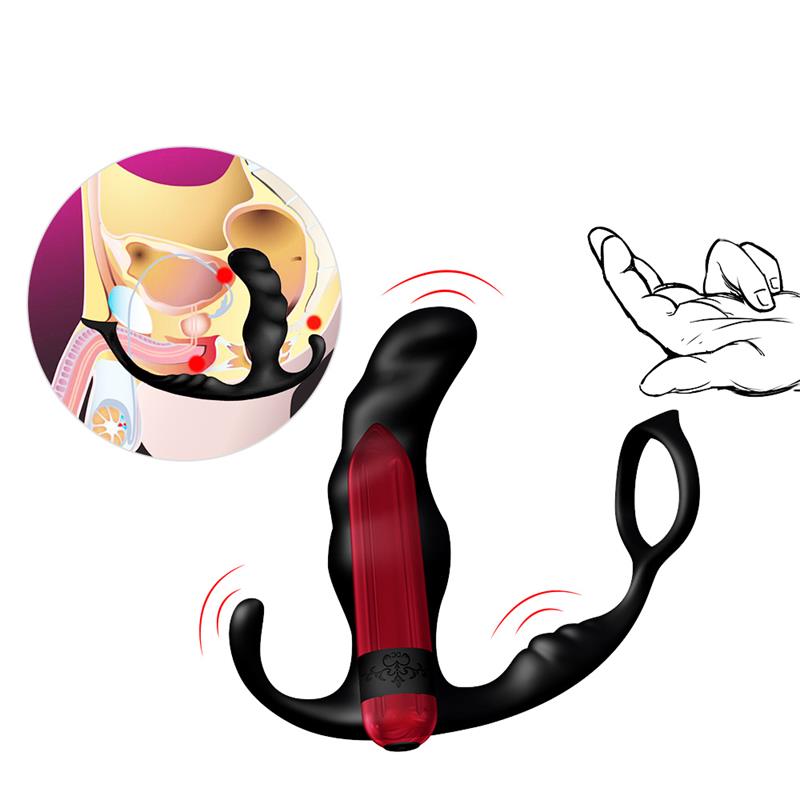 Masajeador Prostática y Plug Anal 2 en 1 con Vibración - Imagen 4