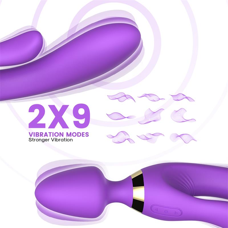 Masajeador y Vibrador Púrpura - Imagen 4