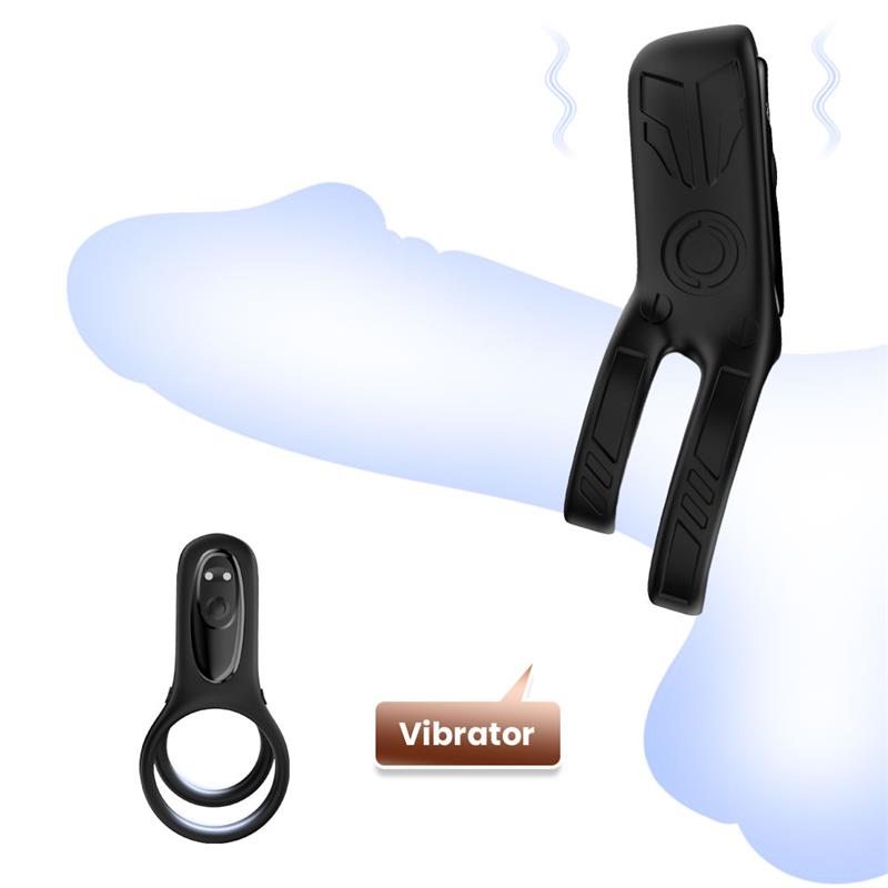 Mecha-style Anillo Doble para el Pene con Vibracion - Imagen 11