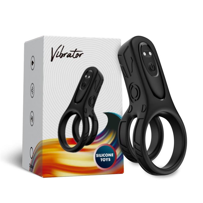 Mecha-style Anillo Doble para el Pene con Vibracion - Imagen 4