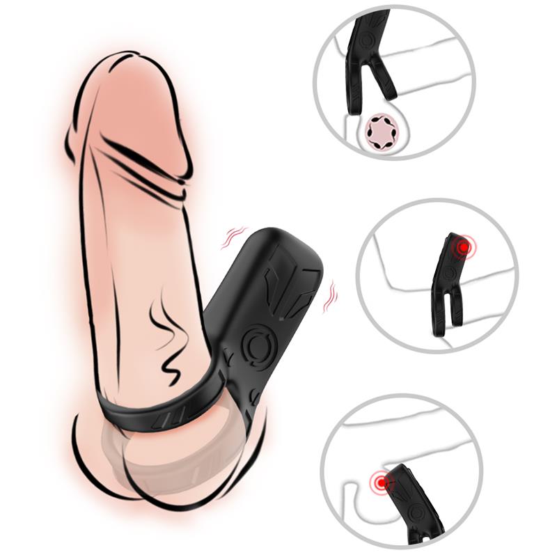Mecha-style Anillo Doble para el Pene con Vibracion - Imagen 5
