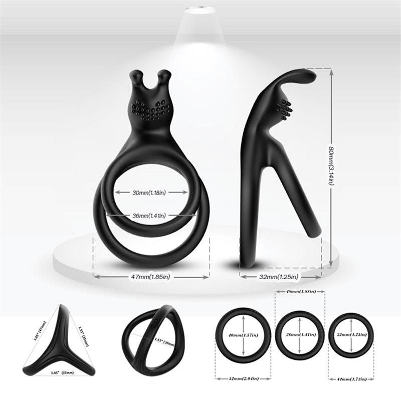 Set de Anillos para el Pene - Imagen 5
