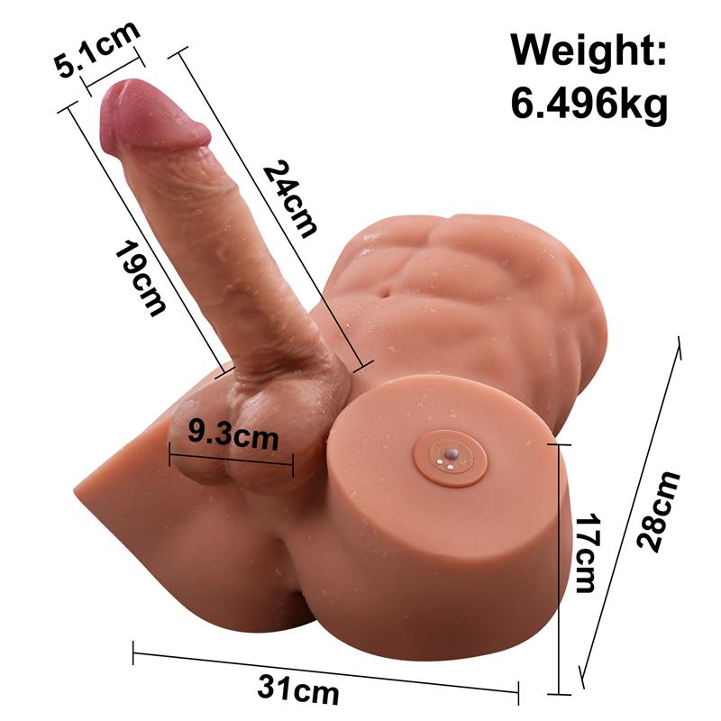 Gretel Semi Torso con Dildo Desmontable, Thrusting y APP 6 kg - Imagen 12