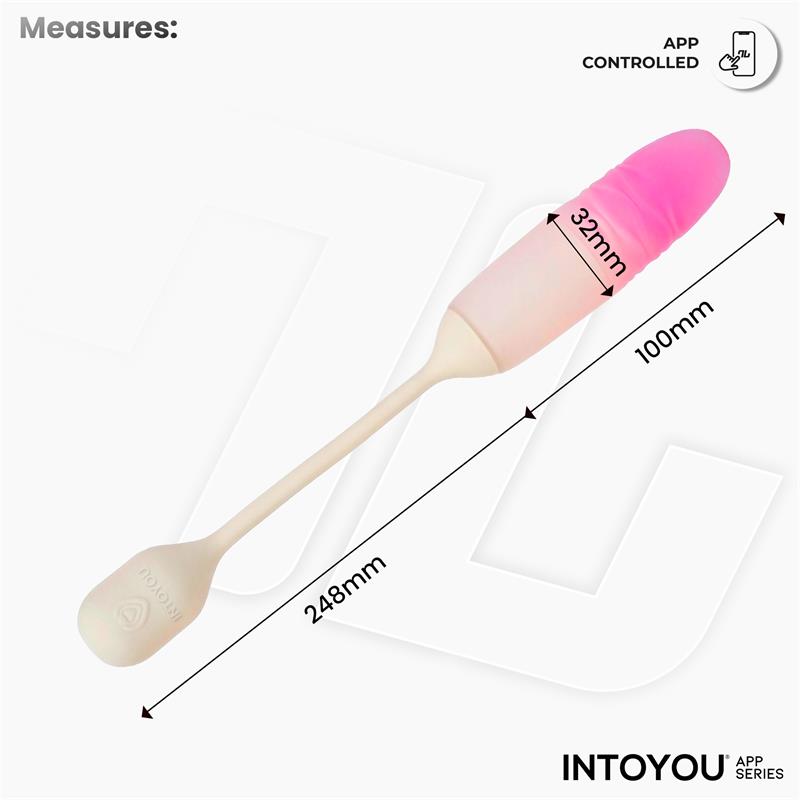 NexEgg Motion Huevo Vibrador con Thrusting App Beige/Rosa - Imagen 10