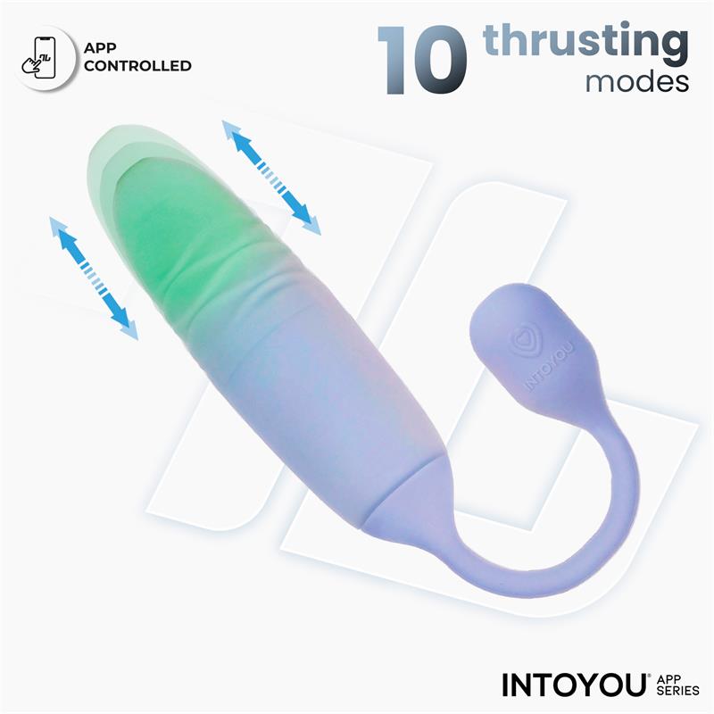 NexEgg Motion Huevo Vibrador con Thrusting App Lila/Pistacho - Imagen 3