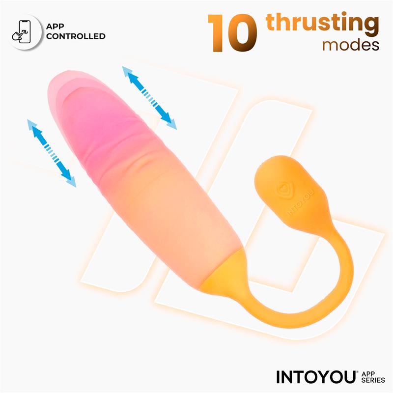 NexEgg Motion Huevo Vibrador con Thrusting App Naranja/Rosa - Imagen 3