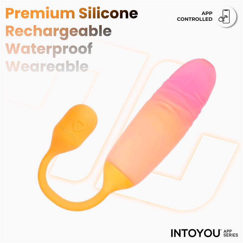 NexEgg Motion Huevo Vibrador con Thrusting App Naranja/Rosa - Imagen 6