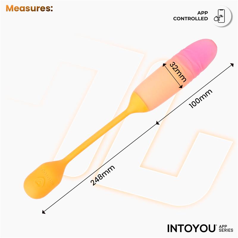 NexEgg Motion Huevo Vibrador con Thrusting App Naranja/Rosa - Imagen 9