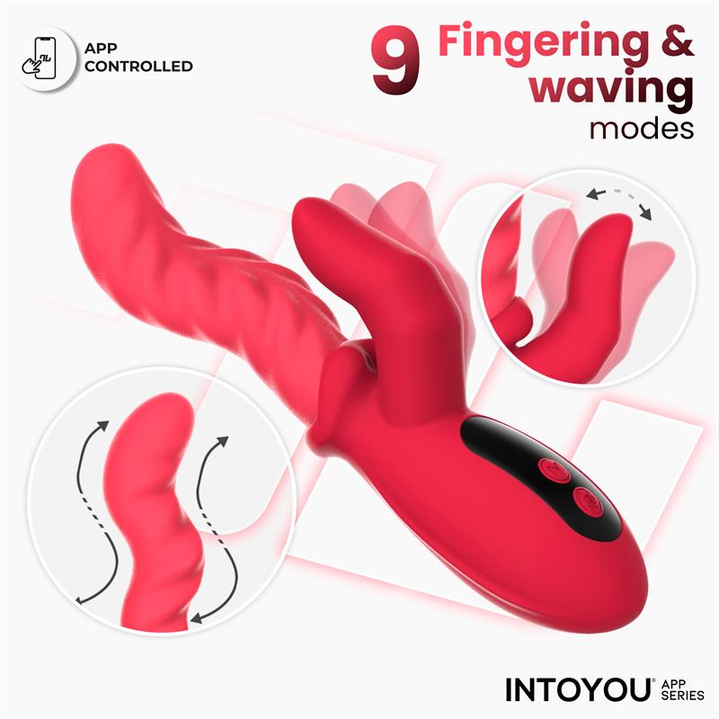 Tingly Vibrador con Finger y Movimiento Waving con APP - Imagen 2