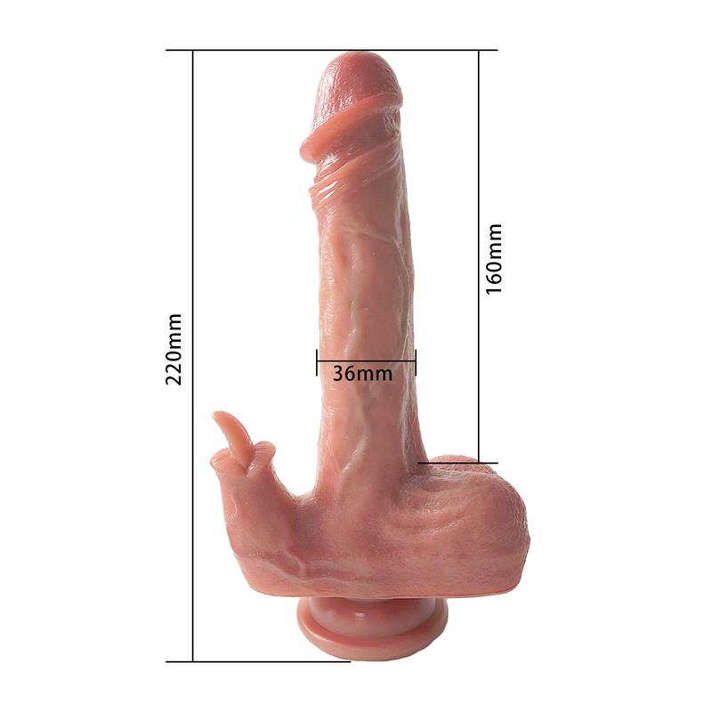 Dildo con Vibración, Thrusting y Calor 22 cm - Imagen 7