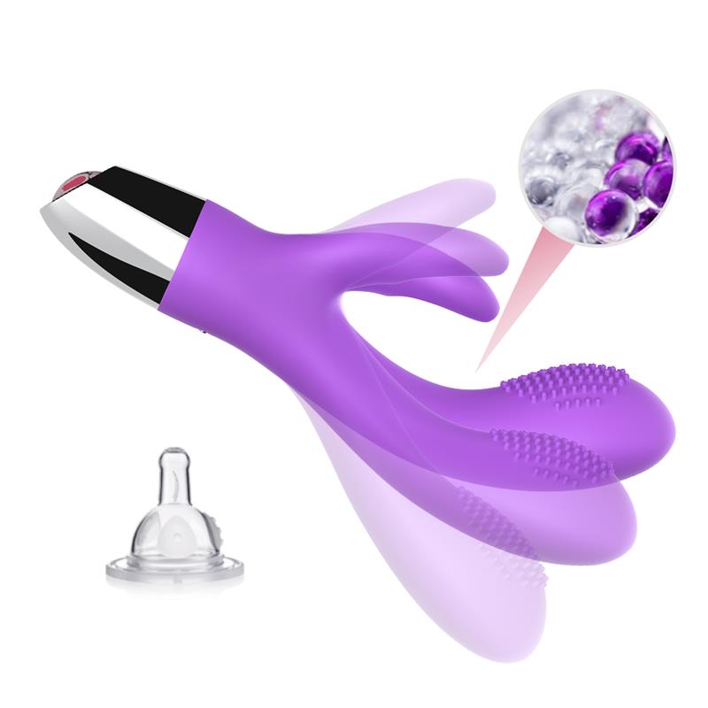 Vibrador Conejito Flexible Púrpura - Imagen 7