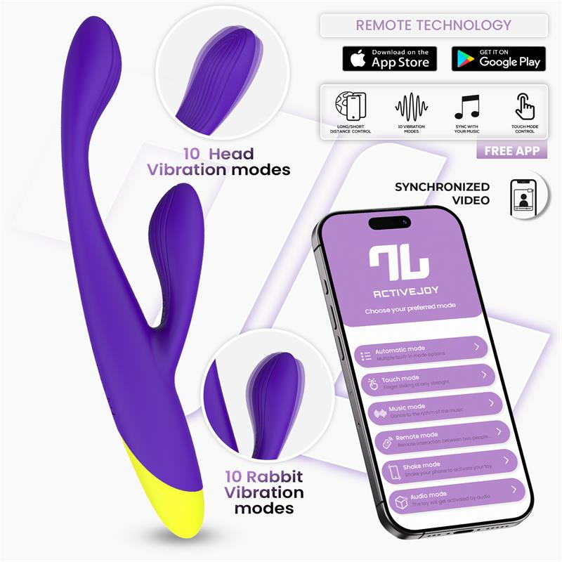 Lyra Vibrador Punto G con APP Púrpura