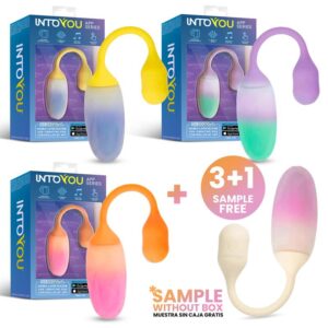 Pack 3+1 NexEgg Vibe Huevo Vibrador Silicona Doble Capa APP
