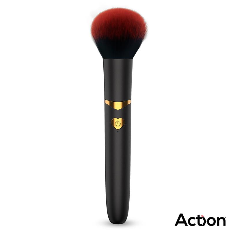 Secret Noir Estimulador Brocha de Maquillaje con Vibración Negro - Imagen 3