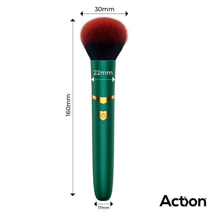 Secret Vert Estimulador Brocha de Maquillaje con Vibración Verde - Imagen 4