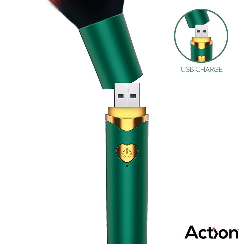 Secret Vert Estimulador Brocha de Maquillaje con Vibración Verde - Imagen 6