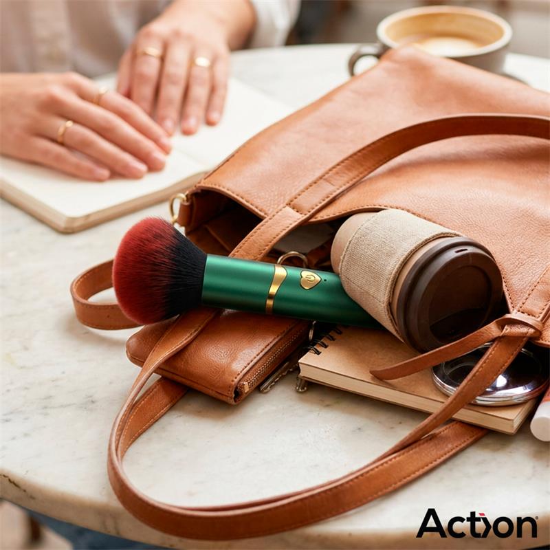 Secret Vert Estimulador Brocha de Maquillaje con Vibración Verde - Imagen 7