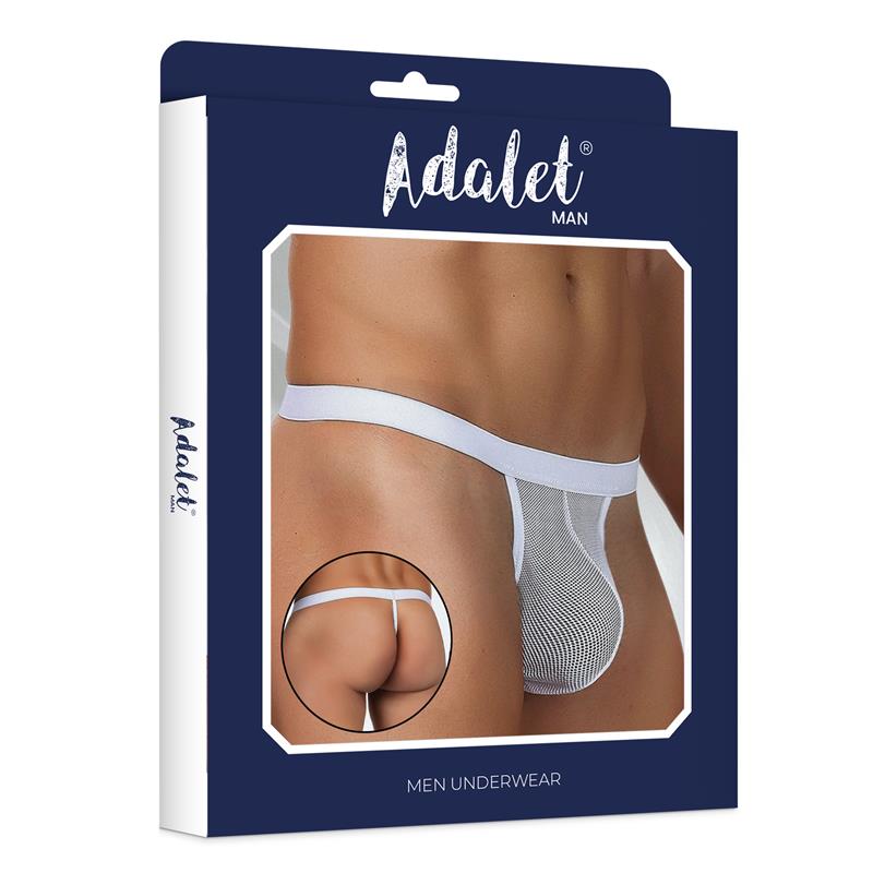 Titan Tanga de Rejilla Talla Única Blanco - Imagen 3
