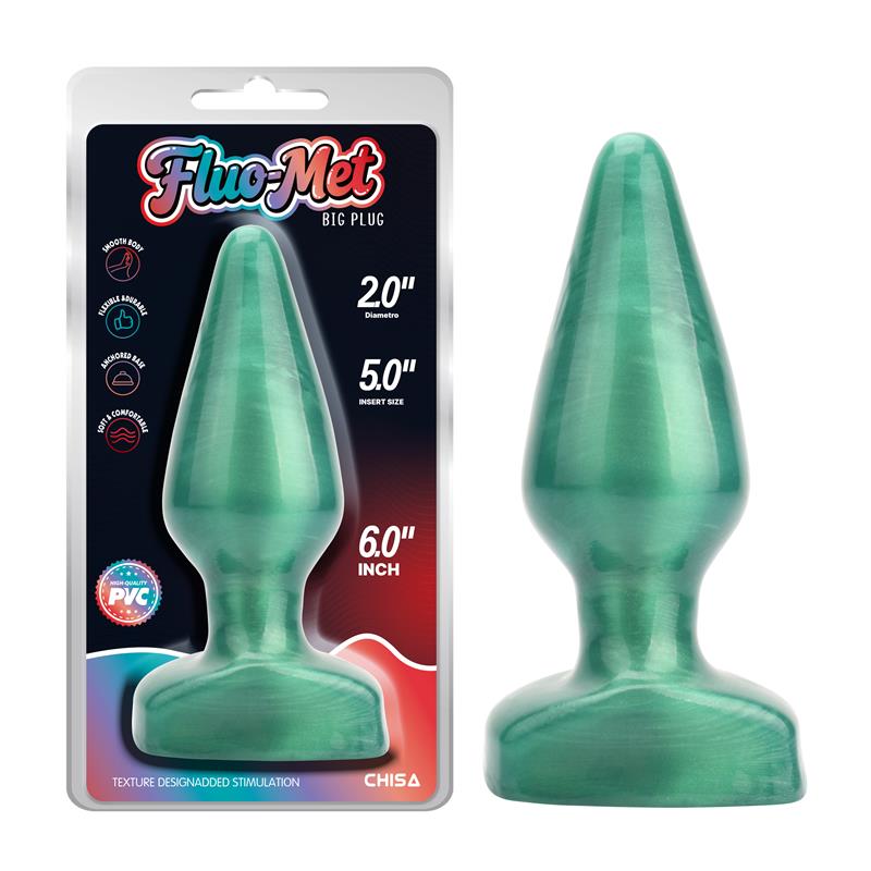 Big Plug Plug Anal Verde 6 - 15.5cm