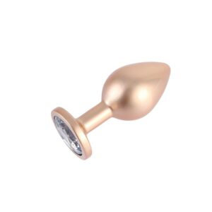Candy Rose Gold Gem Plug Anal con Joya en la Base Talla M
