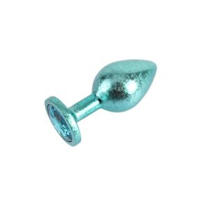 Nebula Blue Gem Plug Anal con Joya en la Base Talla M