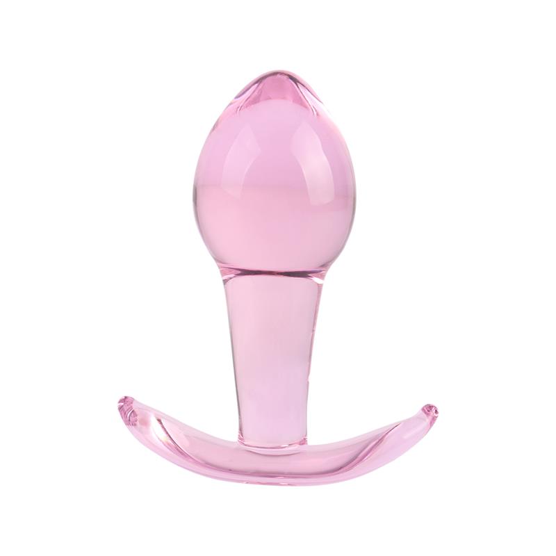 Pink Kinky plug Anal de Cristal Pequeño 3.2 - Imagen 2
