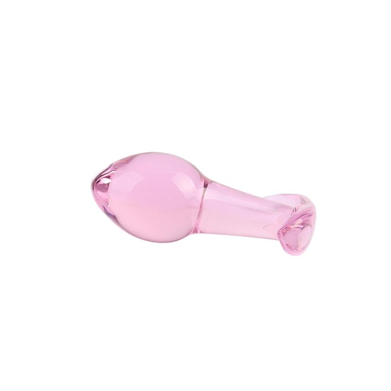 Pink Kinky plug Anal de Cristal Pequeño 3.2 - Imagen 5