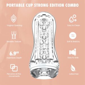 Portable Cup Strong Edition Combo Masturbador
