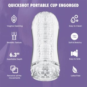 Quickshot Portable Cup Engorged Masturbador