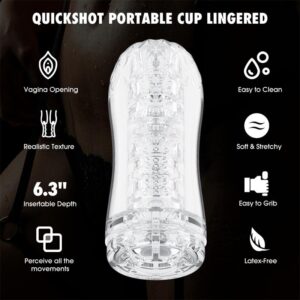 Quickshot Portable Cup Lingered Masturbador