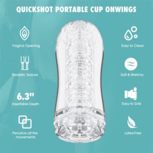 Quickshot Portable Cup Onwings Masturbador