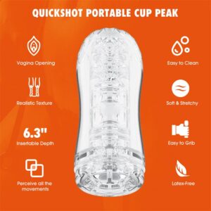 Quickshot Portable Cup Peak Masturbador