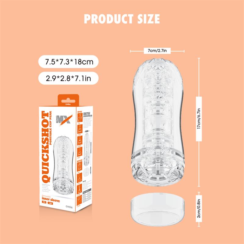 Quickshot Portable Cup Peak Masturbador - Imagen 10
