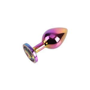 Rainbow Gem Plug Anal con Joya en la Base Talla M