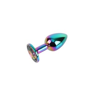 Rainbow Gem Plug Anal con Joya en la Base Talla S