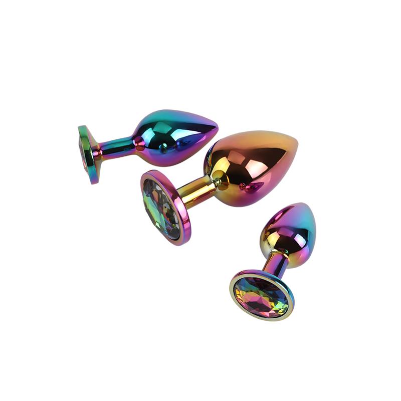 Rainbow Gem Set 3 Plugs Anales - Imagen 2