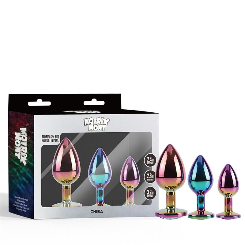 Rainbow Gem Set 3 Plugs Anales - Imagen 5