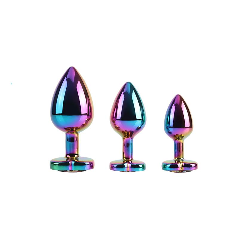 Rainbow Heart Set de 3 Plugs Anales - Imagen 4