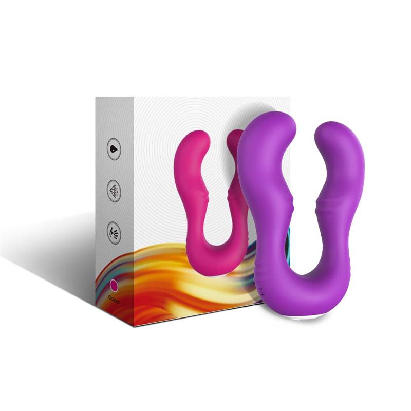 Vibrador Doble para Parejas Púrpura - Imagen 4
