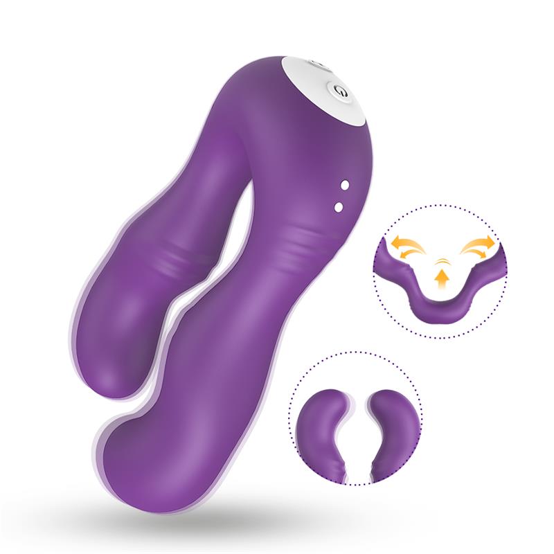 Vibrador Doble para Parejas Púrpura - Imagen 5