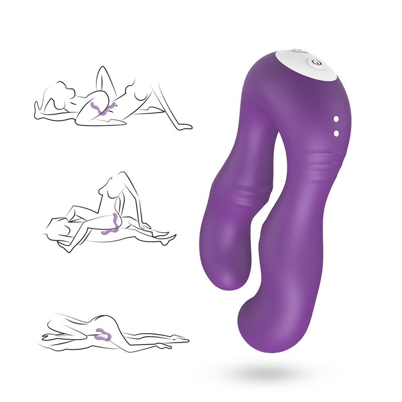Vibrador Doble para Parejas Púrpura - Imagen 6