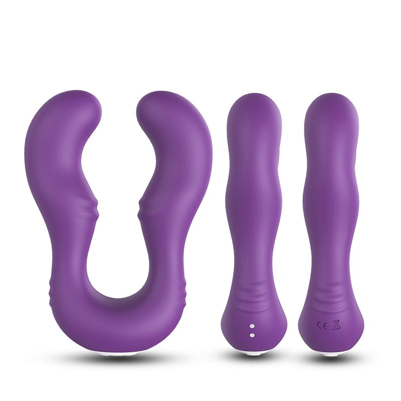 Vibrador Doble para Parejas Púrpura - Imagen 7