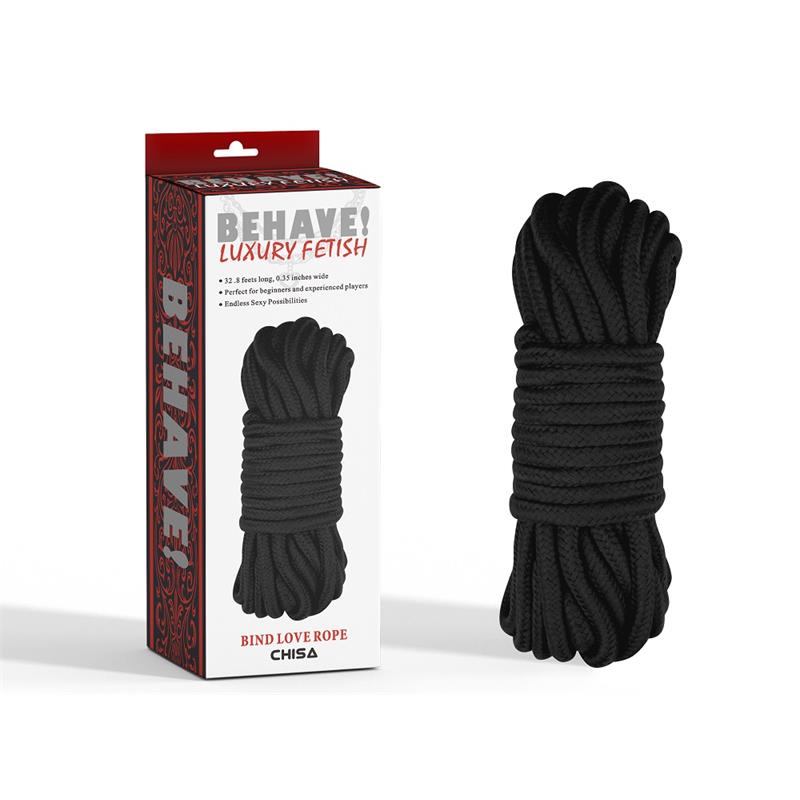 Bing Love Cuerda de Bondage Negro 10m - Imagen 5