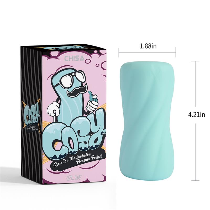 Blow Cox Masturbador Pleasure Pocket Azul - Imagen 3