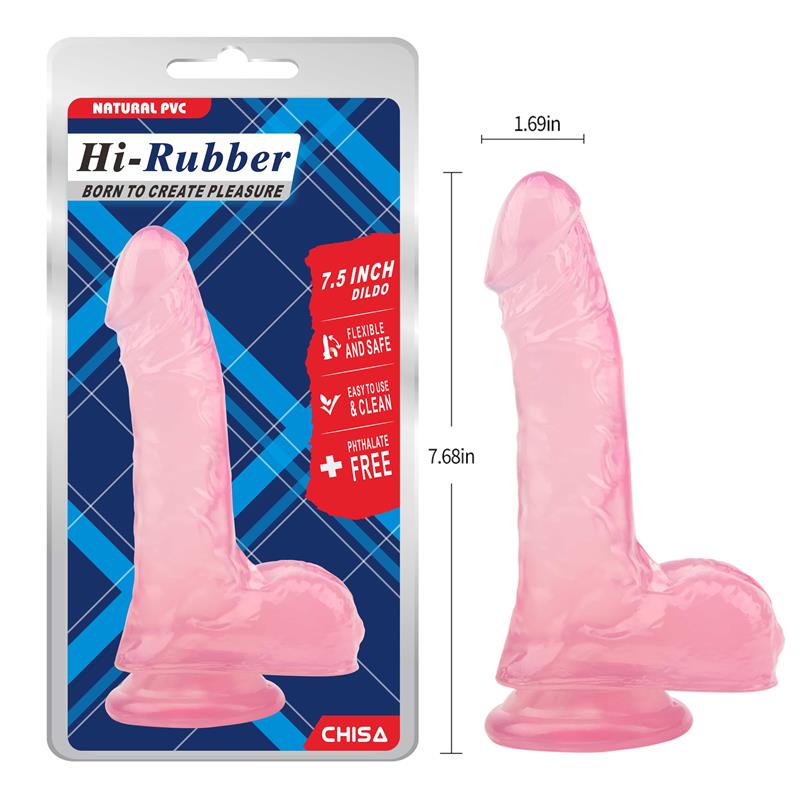 Dildo 7.5 - 19.5cm Rosa - Imagen 6
