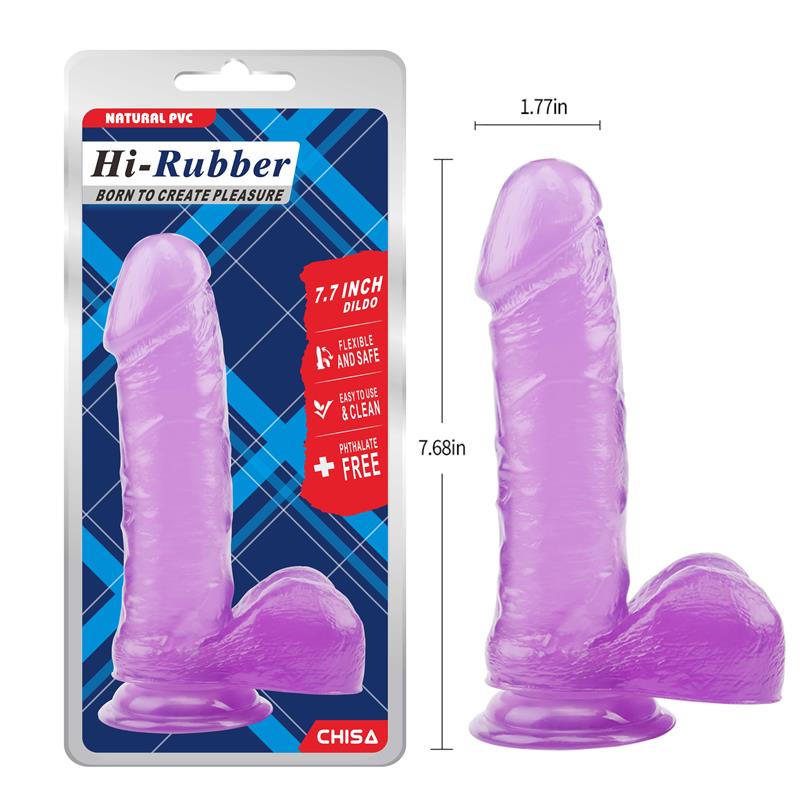 Dildo 7.7 - 19.5cm Purpura - Imagen 6