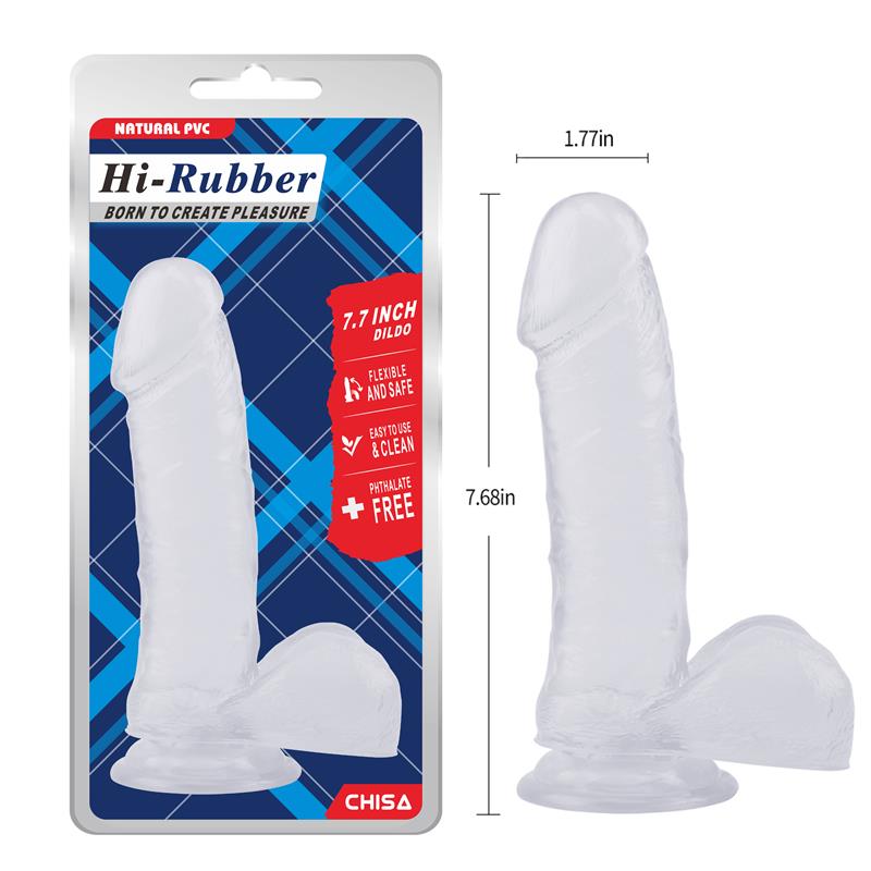 Dildo 7.7 - 19.5cm Transparente - Imagen 6