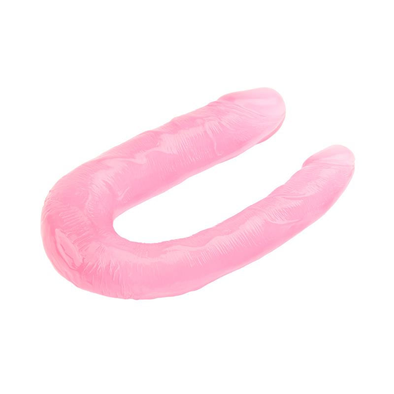 Dildo Doble 13 - 17cm Rosa - Imagen 2