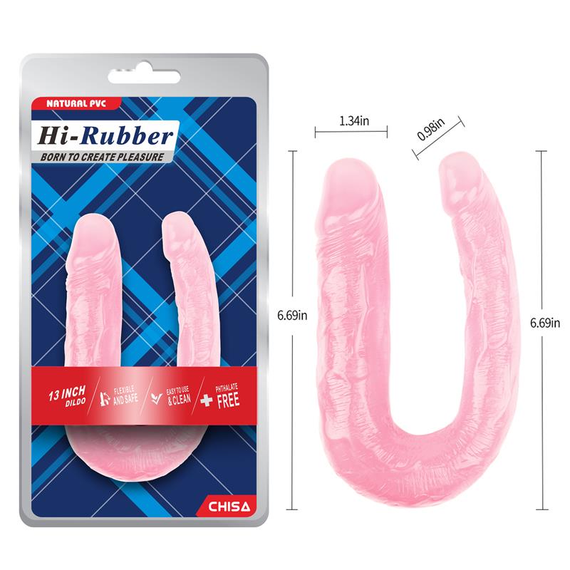 Dildo Doble 13 - 17cm Rosa - Imagen 5