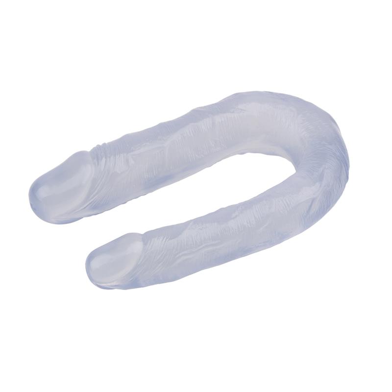Dildo Doble 13 - 17cm Transparente - Imagen 4